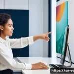 Home 20 시각디자인 실무용 플러그인 추천 - **Prompt:** A sleek, modern office space bathed in soft, natural light, where a diverse team of grap...